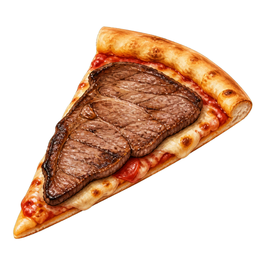 Pizza a Caballo sticker illustration