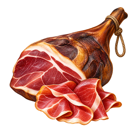 Užička pršuta sticker illustration