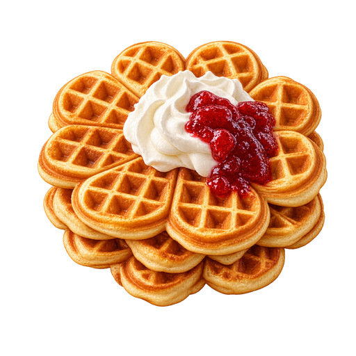 Vafler (Norwegian Waffles) sticker illustration