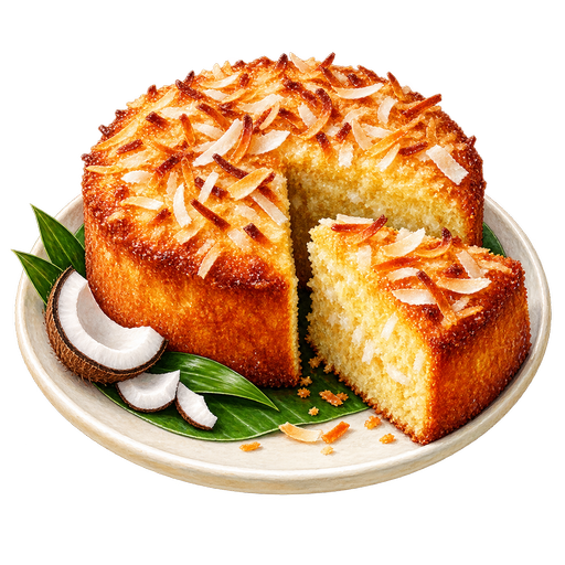 Vanuatu Coconut Cake sticker illustration