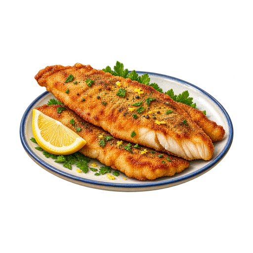 Fried Jackfish sticker illustration