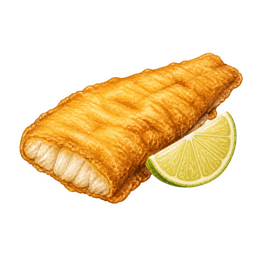 Cazón Frito sticker illustration