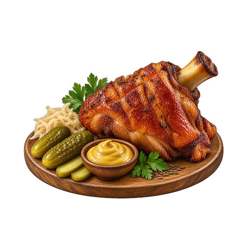Roast Pork Knee sticker illustration