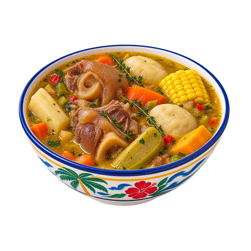 BVI Bullfoot Soup sticker illustration