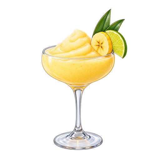 Banana Daiquiri sticker illustration