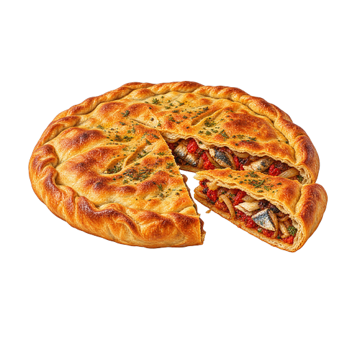 Viška pogača sticker illustration
