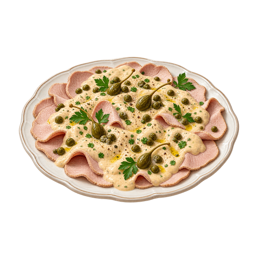 Vitello Tonnato sticker illustration