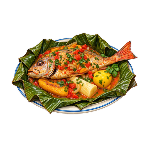 Viudo de Pescado sticker illustration