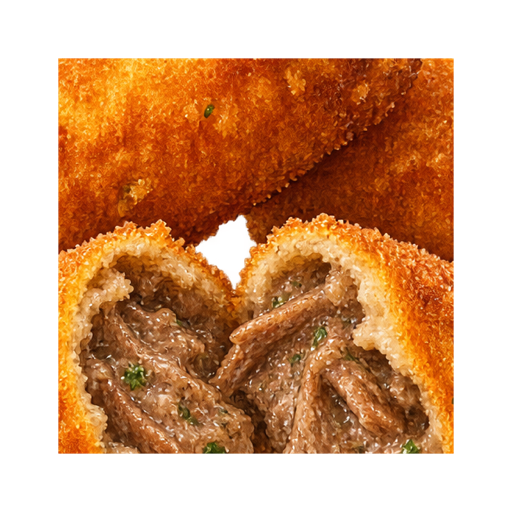 Beef Croquette sticker illustration