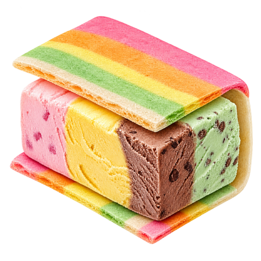 Ice Cream Sandwich sticker illustration