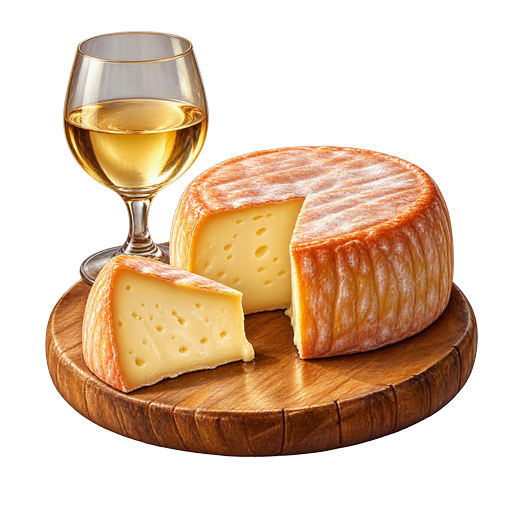 Wine Cheese sticker illustration