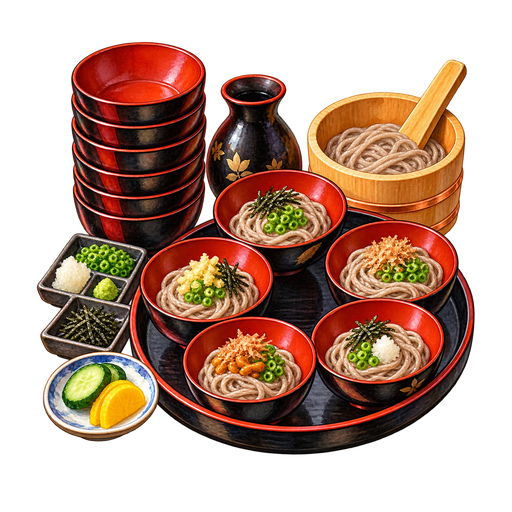 Wanko Soba sticker illustration