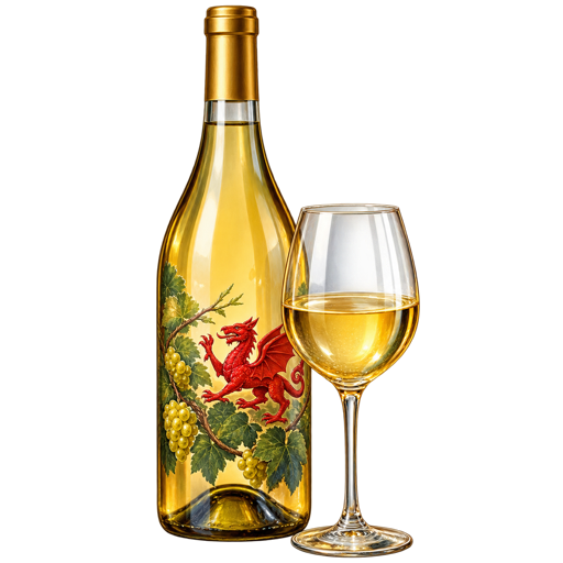 Welsh Wine sticker illustration