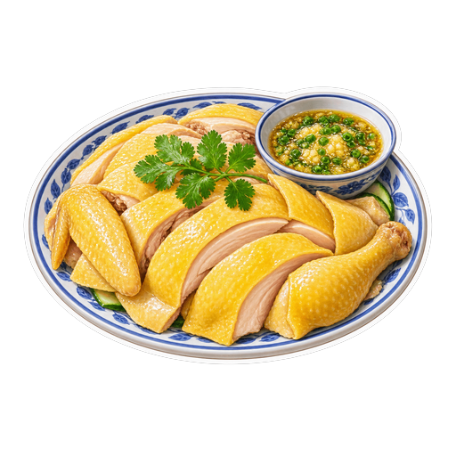 Wenchang Chicken sticker illustration