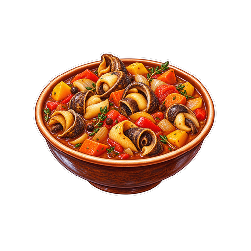 Whelk Stew sticker illustration