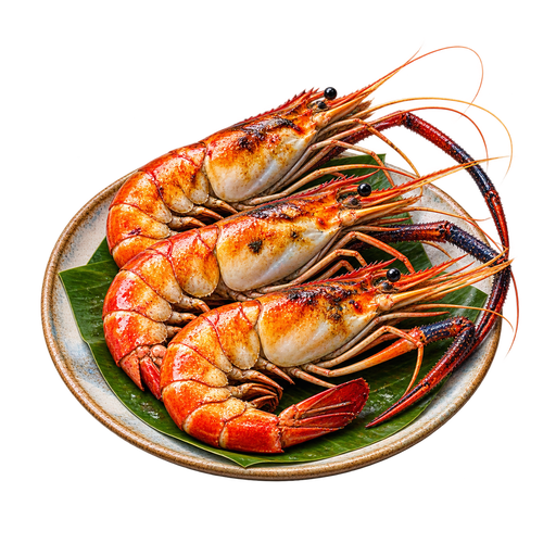 Wild River Prawns sticker illustration