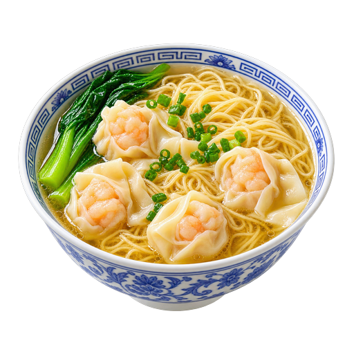 Wonton Noodle Soup sticker illustration
