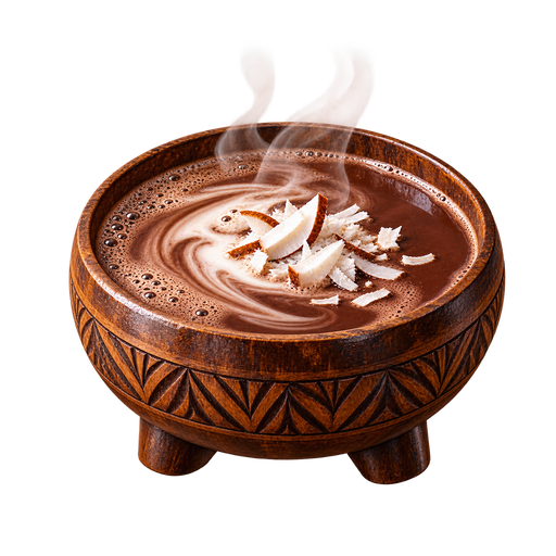 Samoan Cocoa sticker illustration