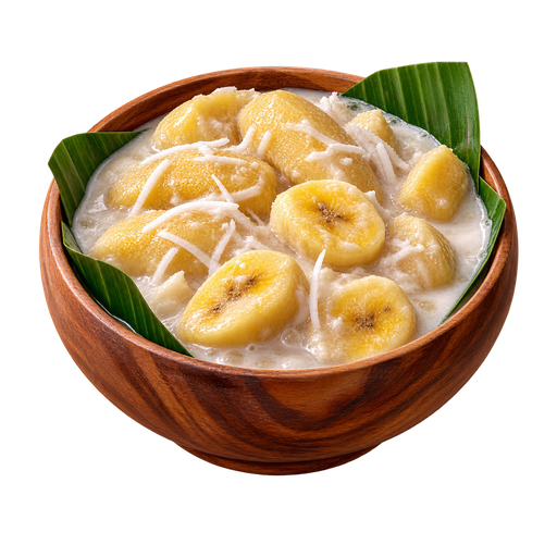 Banana Coconut Dessert sticker illustration