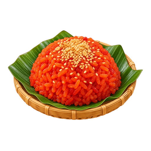 Xôi gấc sticker illustration