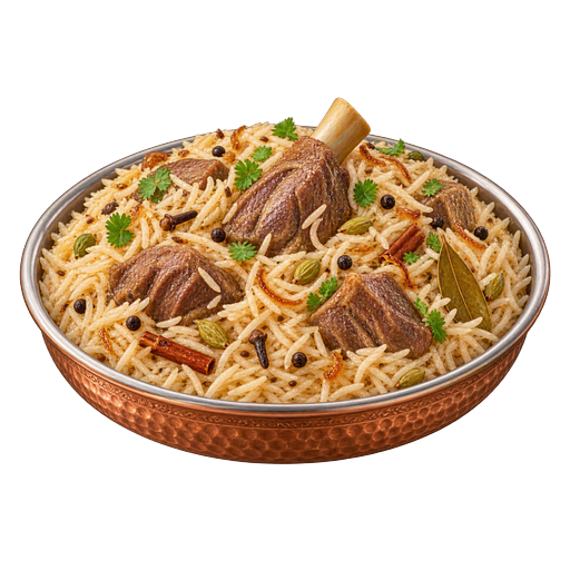 Yakhni pulao sticker illustration