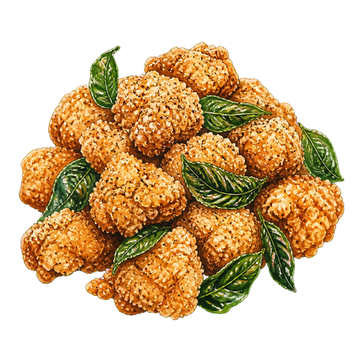 Yansuji Salt-Pepper Chicken sticker illustration