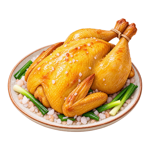 Salt-Baked Chicken sticker illustration