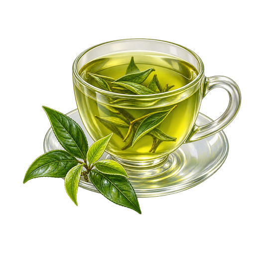 Burmese Green Tea sticker illustration
