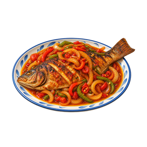 Guinean Yétissé sticker illustration
