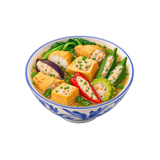 Yong Tau Foo sticker illustration