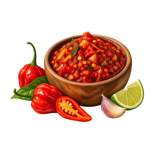 Mahorais Chili Sauce sticker illustration