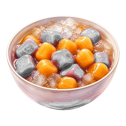 Taro Balls sticker illustration