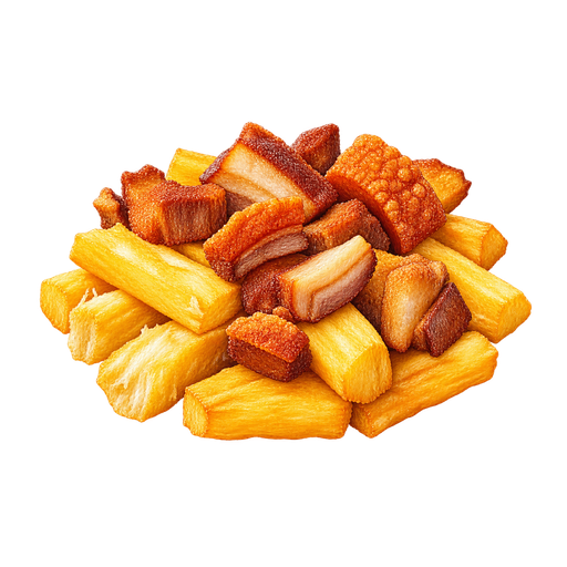 Yuca Frita con Chicharrón sticker illustration