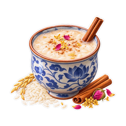 Yunnan Fermented Rice Drink sticker illustration