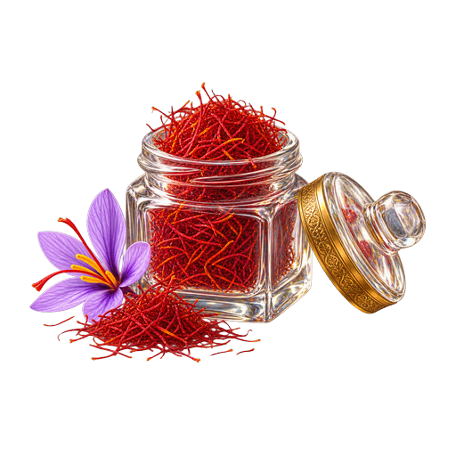 Iranian Saffron sticker illustration