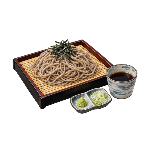 Zaru Soba sticker illustration