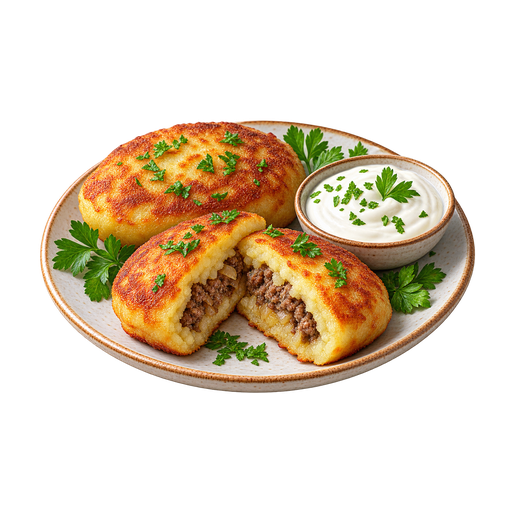 Samogitian Pancakes sticker illustration