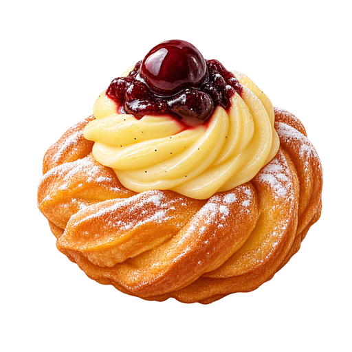 Zeppole sticker illustration