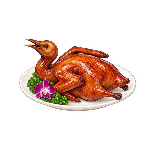 Roast Squab sticker illustration