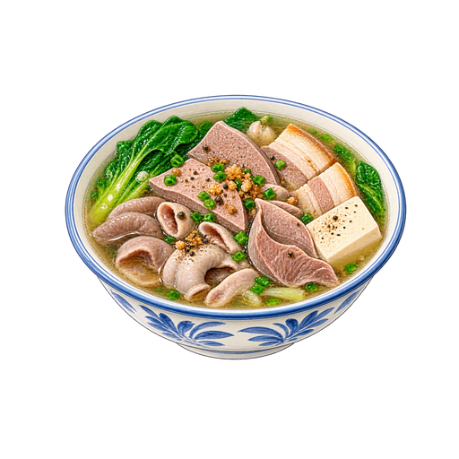 Zhu za tang (Pig's organ soup) sticker illustration