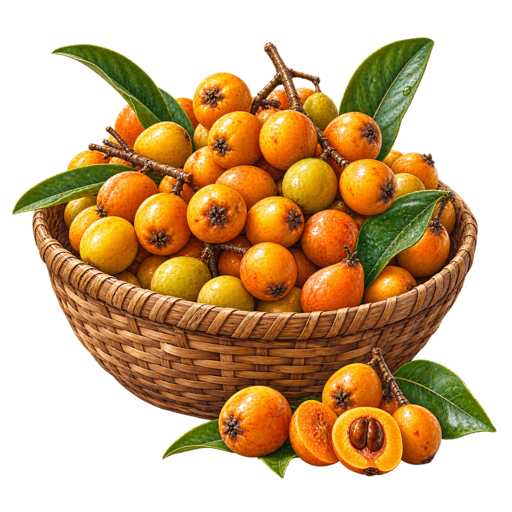 Wild Loquat sticker illustration