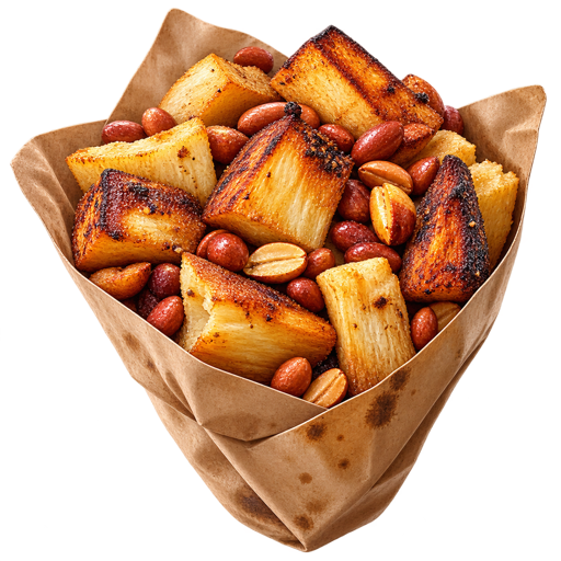 Cassava with Groundnuts sticker illustration
