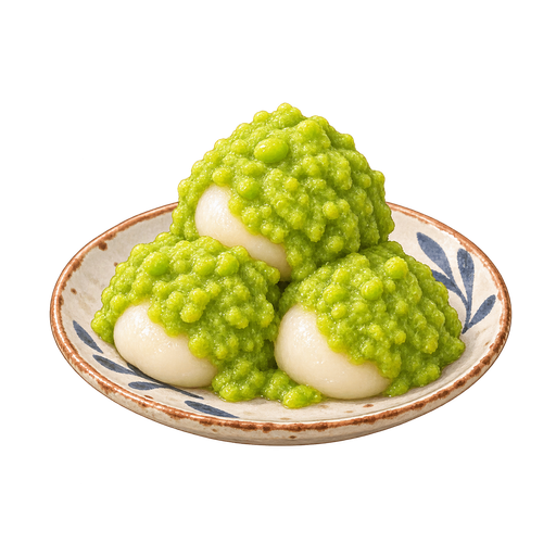 Zunda mochi sticker illustration