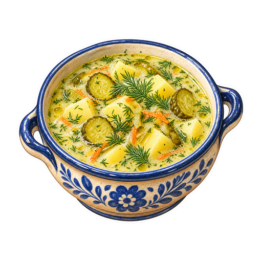 Zupa Ogórkowa sticker illustration