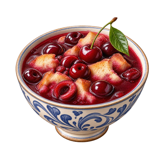 Cherry Soup sticker illustration